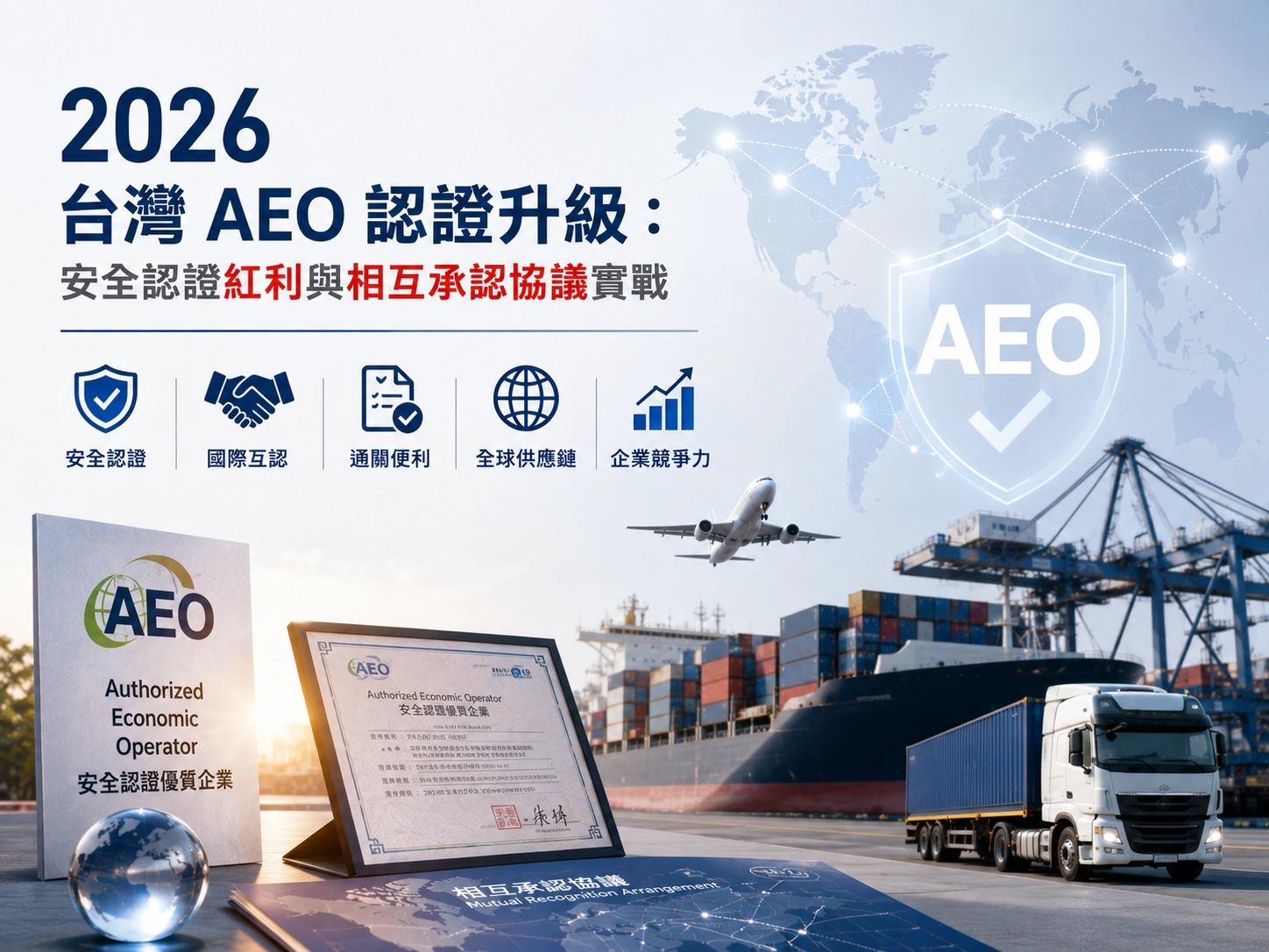 2026 台灣 AEO 認證升級：安全認證紅利與相互承認協議實戰
