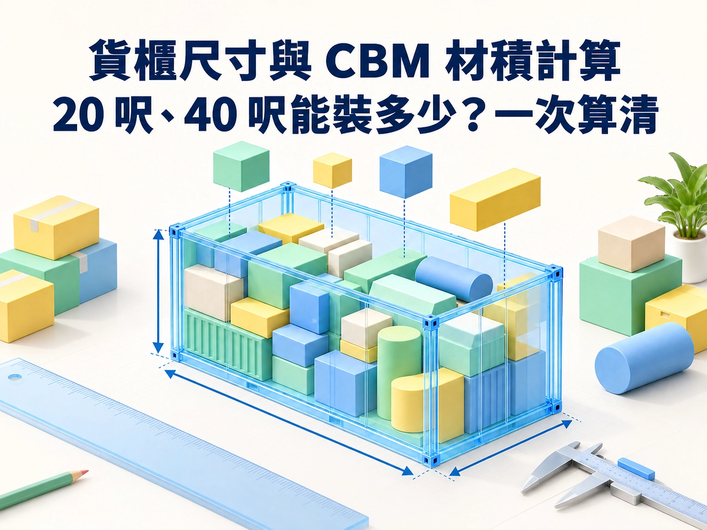 container dimensions cbm