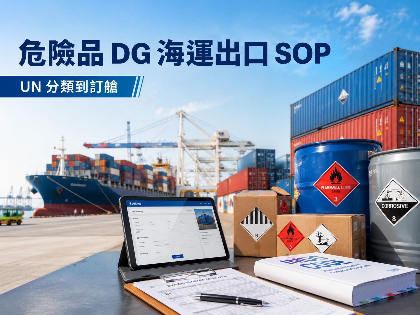 Industrial port logistics and safety analysis