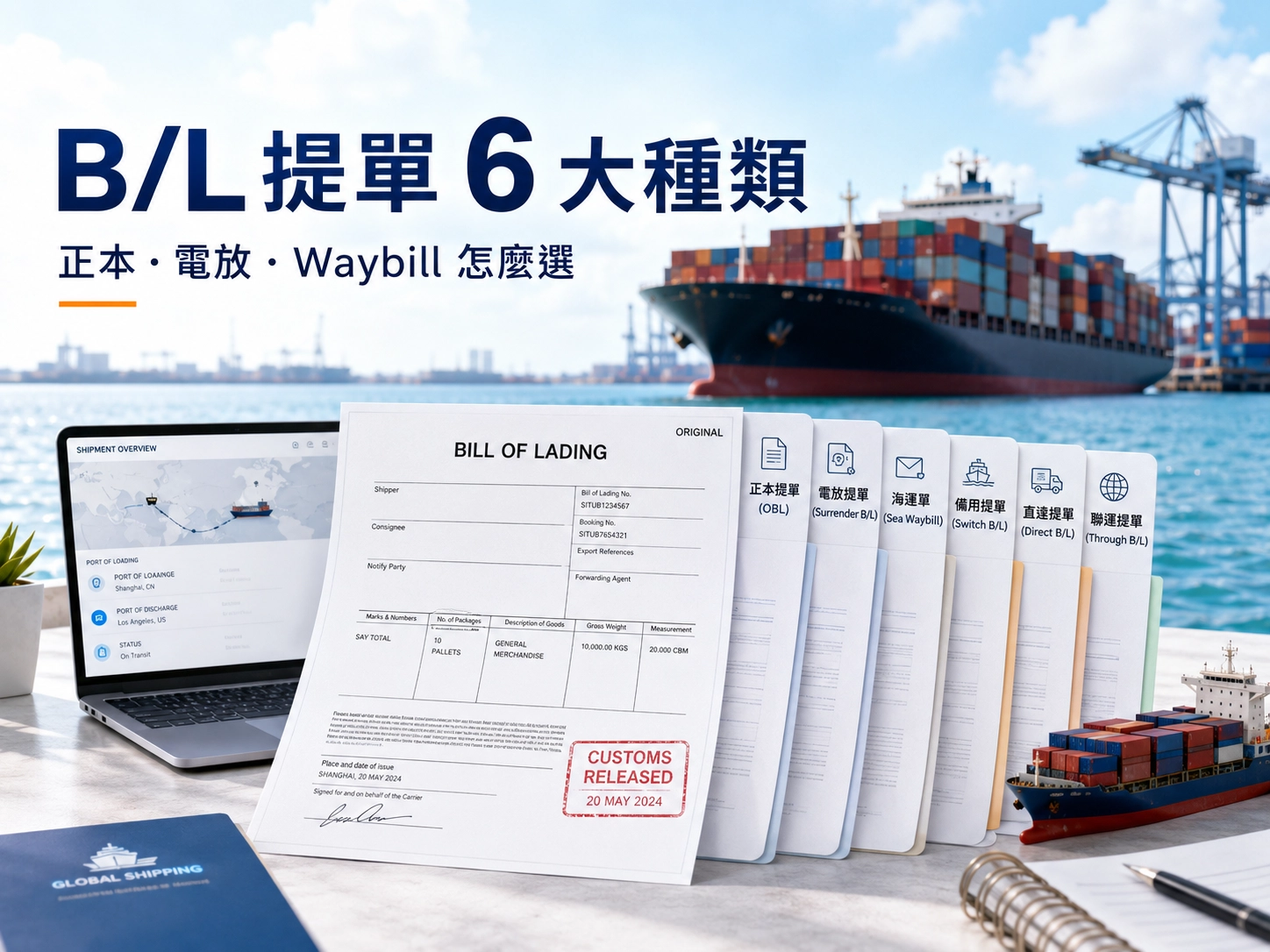 Shipping documents and bill of lading